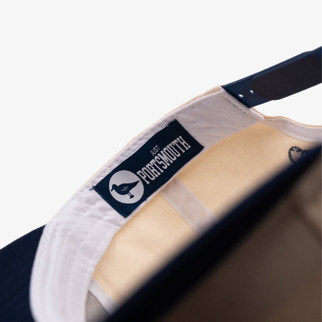 Portsmouth Upside Down Hat in Off-White/Navy