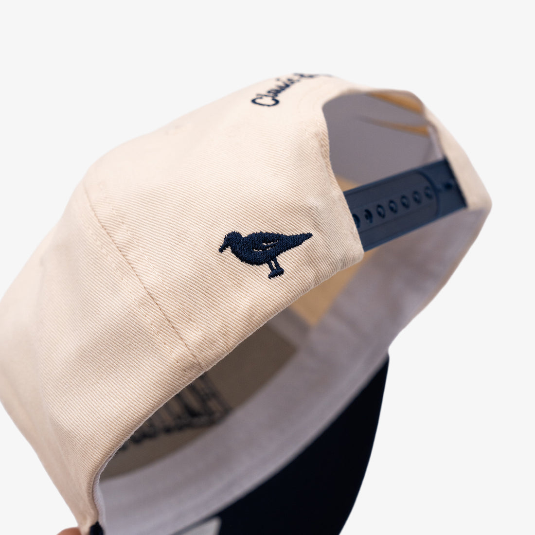 Portsmouth Upside Down Hat in Off-White/Navy