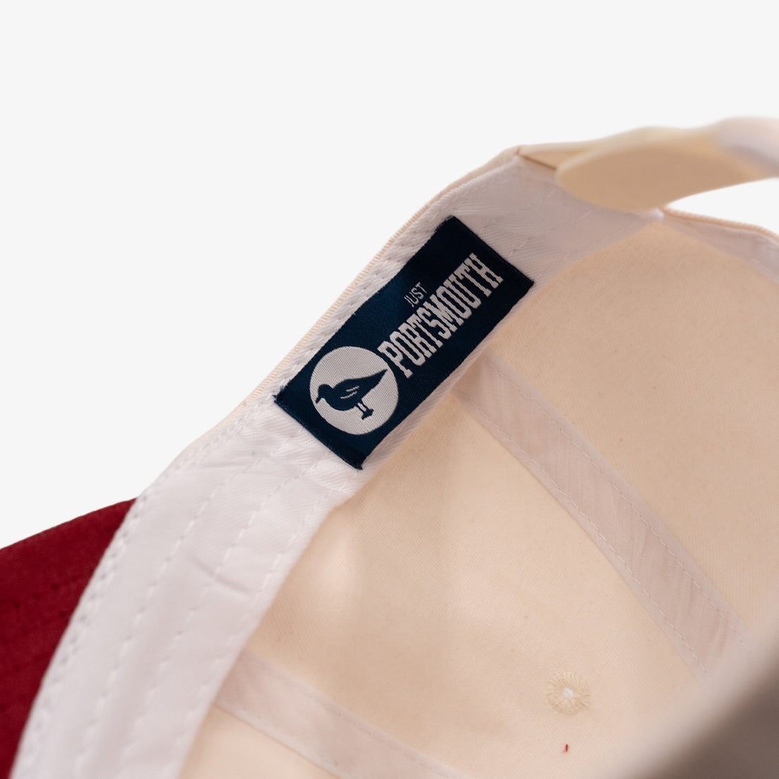 Portsmouth Ultrasuede Contrast Hat in Maroon/White
